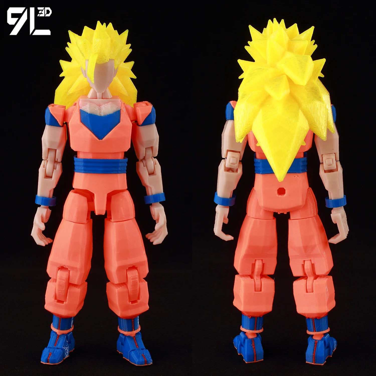 9L3D Gedruckte Dragon Ball Son Goku Vegeta Beerus Frieza Anime Lucky13 Dummy13 Titan13 Actionfiguren Mehrgelenkige Bewegliche Spielzeuge