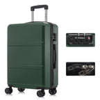 YONSLY Hartschalenkoffer 20/24/28 Zoll mit TSA-Schloss YKK-Reißverschluss 4 leise 360°-Rollen Netzfach Trolley Rollgepäck Handgepäck Koffer für Geschäftsreisen, Urlaube, Familienausflüge und Wochenendtrips