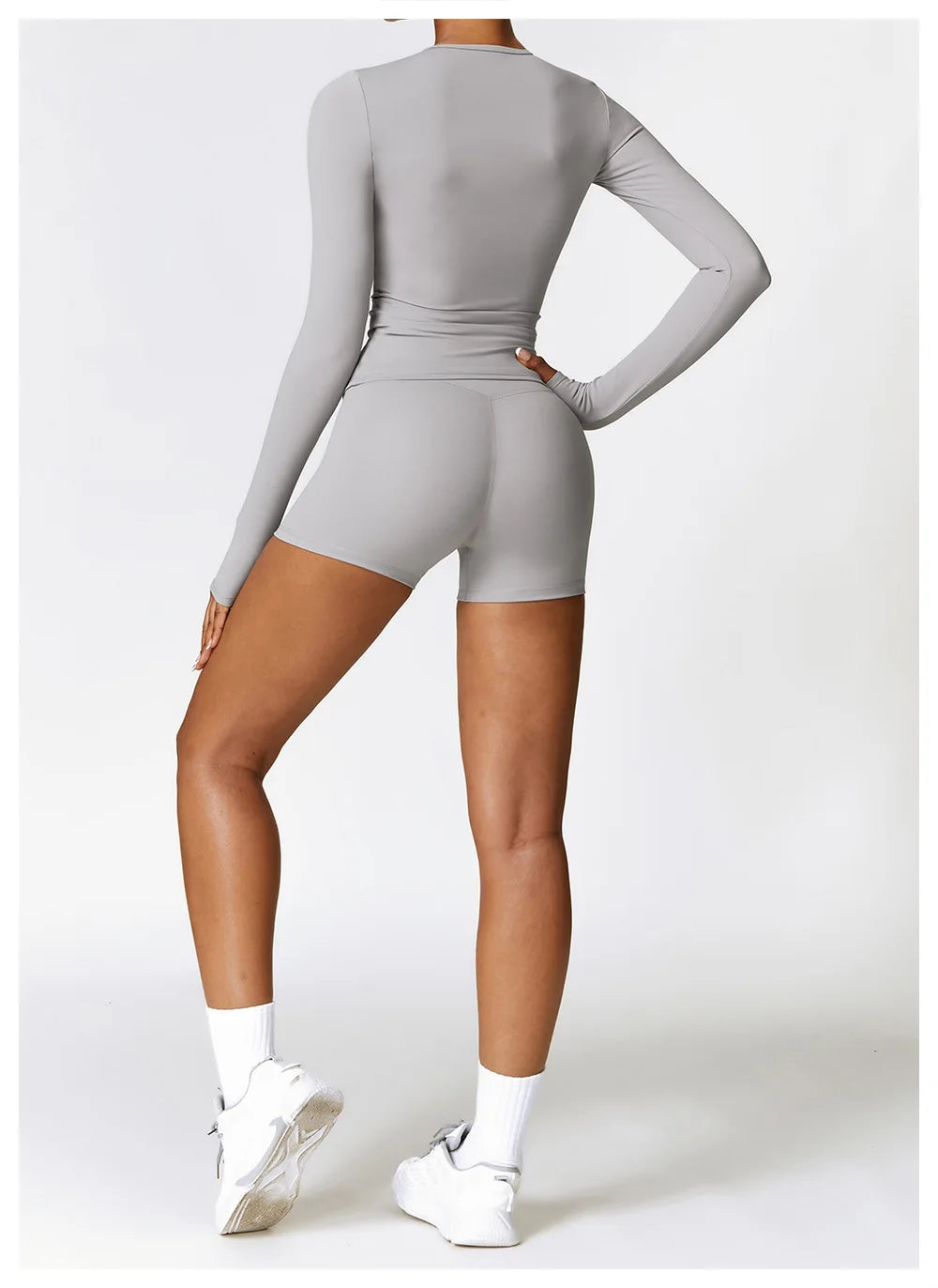 NCLAGEN Yoga-Shirts für Damen, Langarm, Winter, Fitness, Laufen, Gym-Kleidung, Workout, Dry Fit, atmungsaktiv, hochelastisches Sport-Oberteil