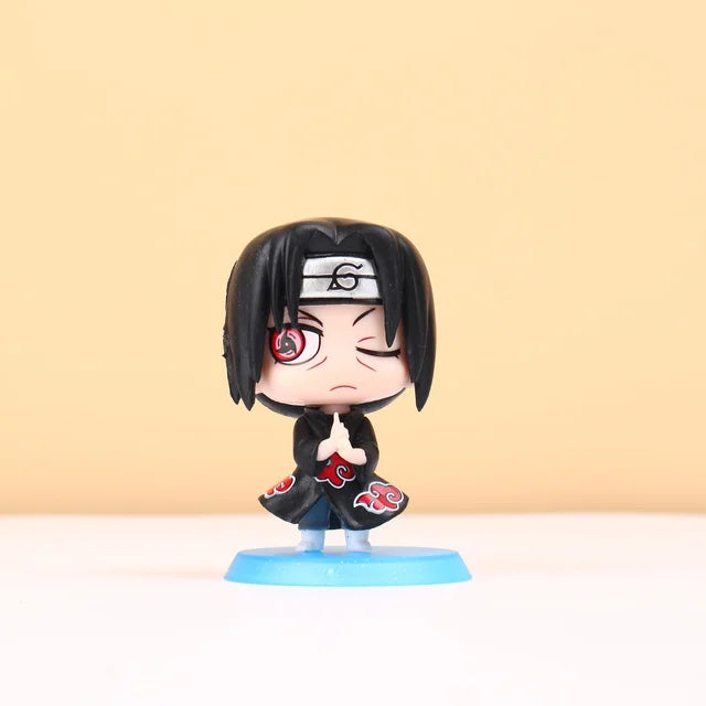 Anime Naruto Actionfigur Naruto Sasuke Kakashi Itachi Modell Spielzeug Desktop Ornament Dekoration Geschenk Junge Mädchen