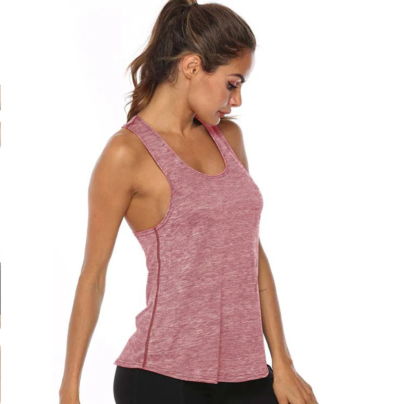 WANAYOU Ärmellose Yoga-Shirts Damen Schnelltrocknendes Running Sport Tank Top Ärmelloses Fitness Gym Workout Top Yoga Weste