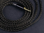 OPENHEART 16-adriges Kopfhörerkabel 1 zu 2 Klinken dual 3.5/2.5/4.4mm/XLR symmetrisches Kabel für HIFIMAN DENON Ersatzkabel 2m 3m