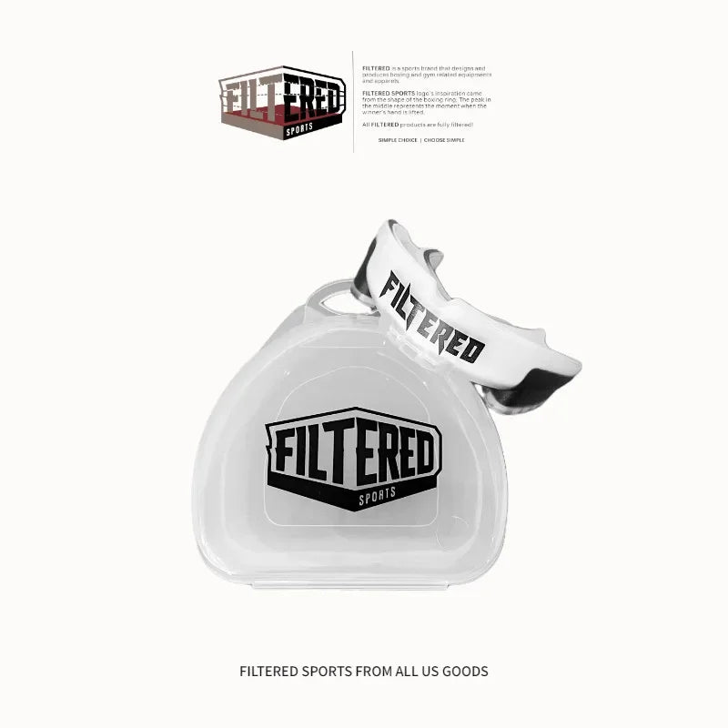Gefilterter Sport-Mundschutz für Erwachsene, Muay Thai Boxen Zähne, Rugby Kampf, Trainingsschutz, MMA Zahnspange, Kampf-Mundschutz