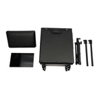 Rollender Make-up-Trolley mit Tattoo-Armlehnenständer, Beauty-Trolley mit 3 Schubladen, 4 Universalrädern und Zahlenschloss