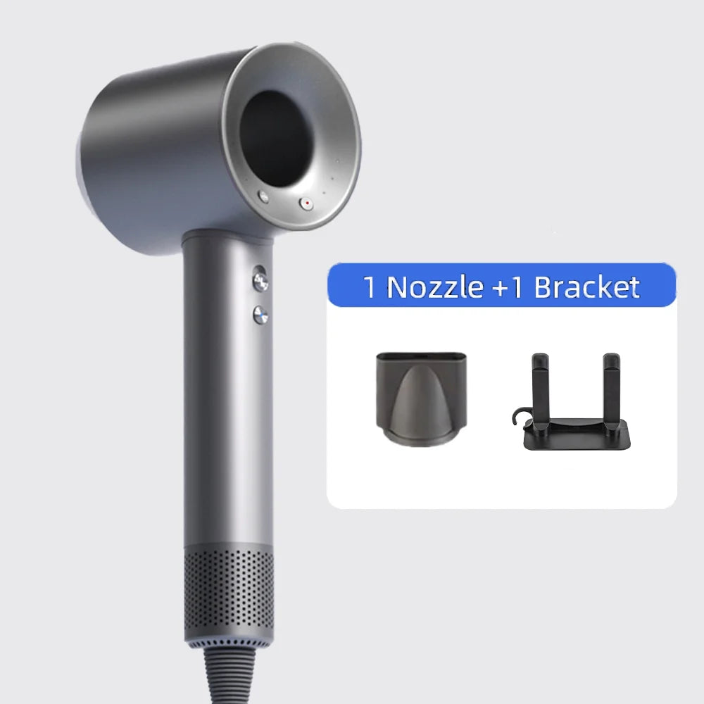 1600W Professioneller Haartrockner mit Negativ-Ionen, 220V, ohne Rotorblätter, Hochgeschwindigkeits-Haartrockner für den Haushalt, Salon-Stil-Werkzeug