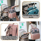 Wickeltasche Leichtgewicht Tragbares Klappbett Großraum-Reise-Maternity-Taschen Baby-Rucksack Weibliche Mama-Ausgehtasche