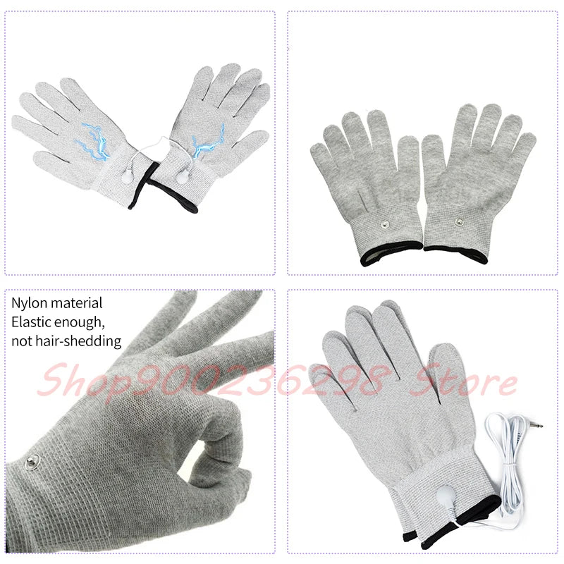 Elektrische Schock Brustwarzenklemmen BDSM Bondage Schamlippenklammer Klitoris-/Penispulsator E-Stimulations-Massagehandschuh/-Pad SM Roller Sexspielzeug für Paare