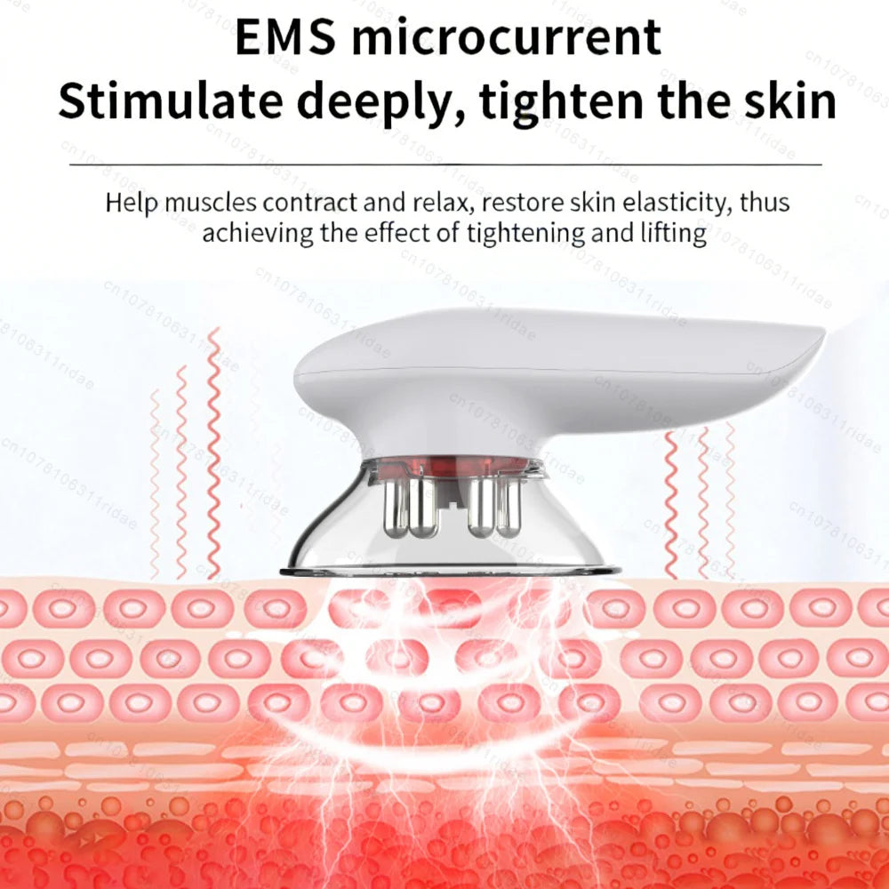 Elektrisches Fett Cellulite EMS Entfernung Bauchmassagegerät Starke Saugkraft Tiefenmassage Körperstraffungsgerät Anti Cellulite