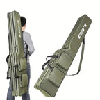 1.3m 2-layer Foldable Large Belly Sea Fishing Bag Portable Large Capacity Fishing Tackle Storage Bag Outdoor Fishing Tool Kit