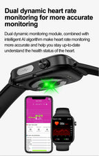 2025 Neue KI-Diagnose Blutfette Harnsäure Körperzusammensetzung Test Smartwatch für Herren EKG+PPG Bluetooth Anruf Gesundheits-Smartwatch