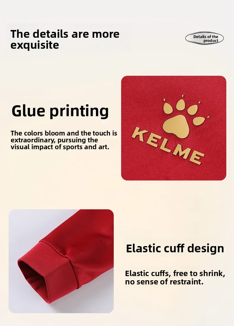 Kelme Children's Sports Jacket Autumn And Winter Knitted Jacket Outdoor Windproof Running Training Suit