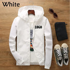 Maßgeschneiderte Reise-Team Zipperjacke, Kapuzen-Unisex-UV-beständige, wasserdichte Jacke für Herren und Damen, Oberbekleidung, Frühling, Sommer,