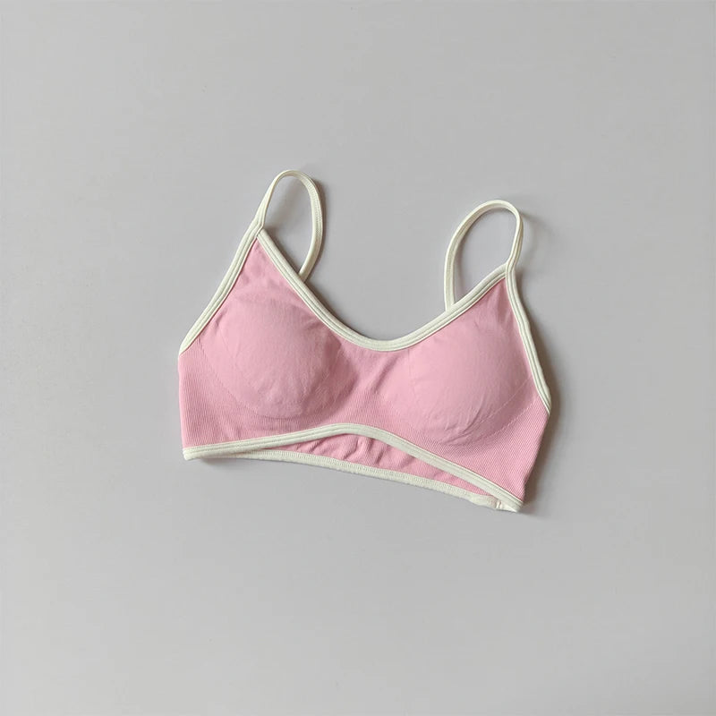 2-TEILIGER Yoga-Anzug Nahtlos mit Brustpolster Enge Sport-BHs und High-Waist-Shorts zum Draußen Tragen, Laufen, Training, Fitness, Yoga-Set