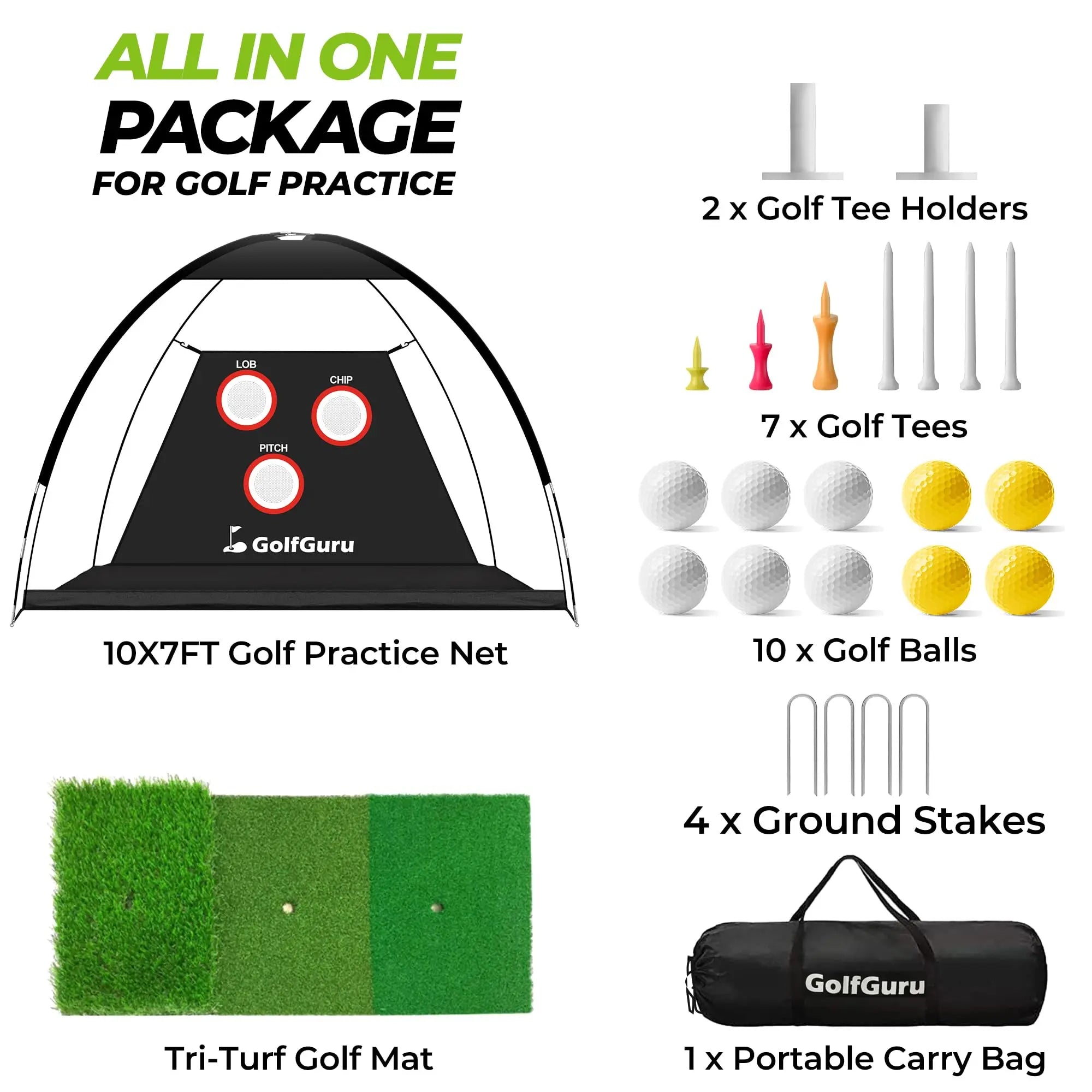 Golf-Profi-Trainingsnetz Golf-Schlagkäfig Indoor-Outdoor-Übungs-Trainings-Hilfsmittel Hoher Schlag