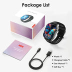 Lenovo 2026 Smartwatch 1,96" HD AMOLED Display Herzfrequenz-Gesundheitsüberwachung Bluetooth-Sprachanrufe Smartwatch für Android IOS