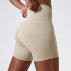 Hearuisavy Damen Yoga Shorts Sommer Soft Buttock Lift Gym Leggings High Waist Sport Shorts Damen Running Workout Shorts Female