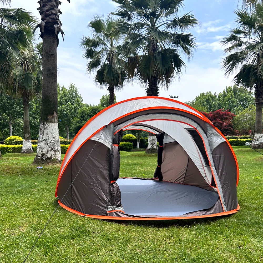5-8 Personen Schnellaufbau-Wurfzelt wasserdichtes Campingbootzelt Outdoor-Zelt vollautomatisch Pop-Up