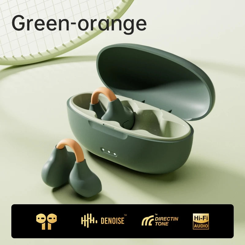 Lenovo Wireless Headsets Bluetooth 5.3 ENC Earbuds LED Power Display TWS Sport Noise Cancel Kopfhörer mit Mikrofon für iPhone