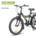 Hiland 20/24 Zoll Kinder Mountainbike für Jungen und Mädchen von 6-10 Jahren mit Shimano 6-Gang Schaltung