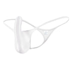 YAULAANG Sexy Herren Glanz Gay Unterwäsche Öliger G-String Tanga Glänzend niedrige Taille Hohe Elastizität Herren Dessous