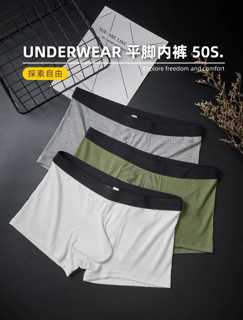 GTOPX MAN Baumwoll-Boxershorts mit Balltasche, Unterwäsche, große Taschen, sexy Unterhosen für Erwachsene