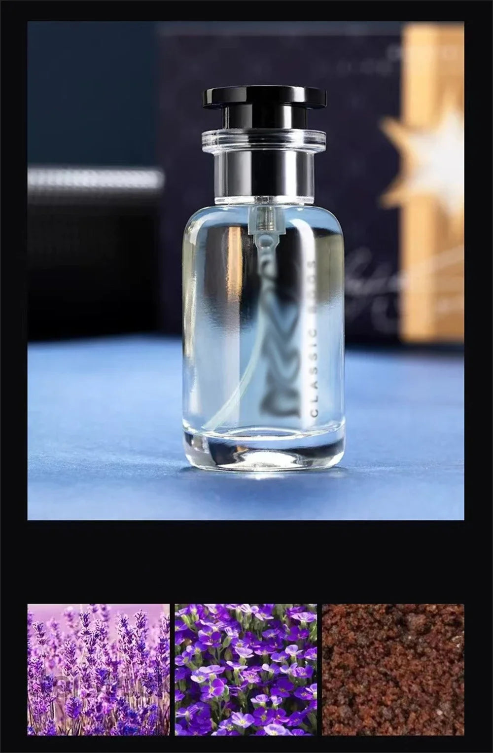 Luxusmarkenparfüm Herren Köln 100ml Parfums Homme Geschenkbox 4-teiliges Set Parfums Masculinos Natürlicher blumiger fruchtiger Duft Spray