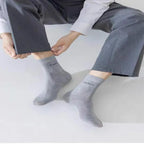 5 Paar/Herren Bambussocken Bequem Atmungsaktiv Freizeit Business Herren Crew Socken Hohe Qualität Antibakteriell Wadenhohe Socken EU39-45
