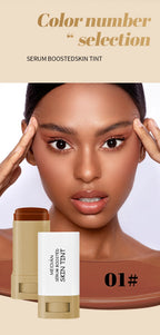 Bronze Foundation Stick Serum-verstärkte Hauttönung Seidige Textur Feuchtigkeitsspendende Deckkraft Concealer Base Ebenmäßiger Hautton Make-up