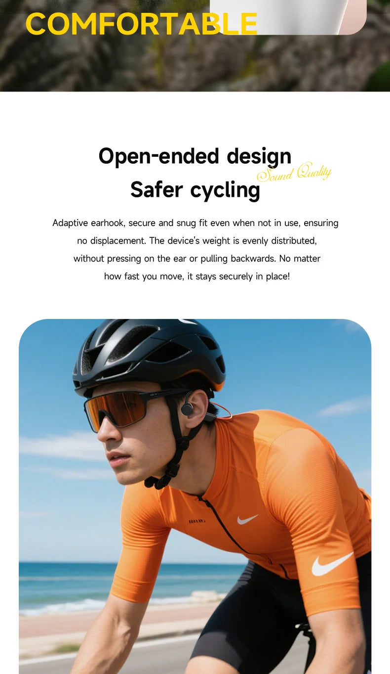 OnePlus Knochenschall-Headset Sportkopfhörer IPX8 wasserdicht Bluetooth 5.4 kabellose Kopfhörer Freisprechfunktion mit Mikrofon für Sport