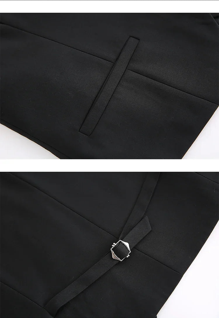 S-7XL Anzug Neu (Sakko + Weste + Hose) Koreanische Version der Slim-Fit-Arbeitskleidung Mode Business Herren Freizeit Hochzeits Gentleman-Anzug