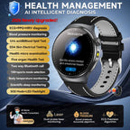 2026 Neue Mikrophysikalische Untersuchung Gesundheits-Smartwatch Herren EKG Harnsäure Lipide Blutdruck BT Anruf Smartwatch Für Android IOS