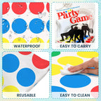 Twister Spiel Twister Lustiges Balance Familienspiel mit Drehscheibe Bodenmatte Bodenspiel Geschenk für Kinder Familiengeburtstagsfeier
