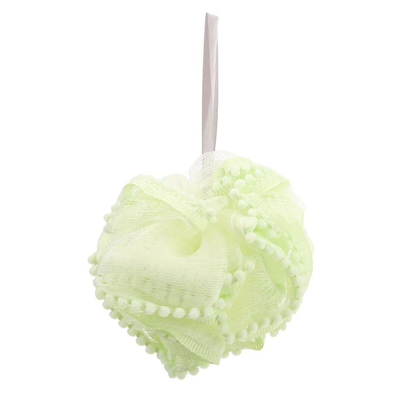 Weiche Netzbadebälle Hautbürste Duschquaste Körperreiniger Peeling-Bürsten Badeblume Badezubehör