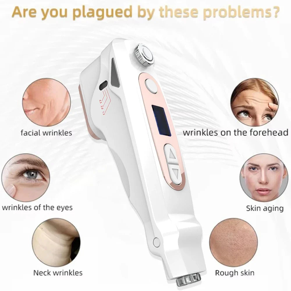 Professioneller Mini HIFU Gesichtsverjüngung Anti-Aging Falten Schönheitsgerät Ultraschall Hautpflege SPA Salon Heimgebrauch für Frauen