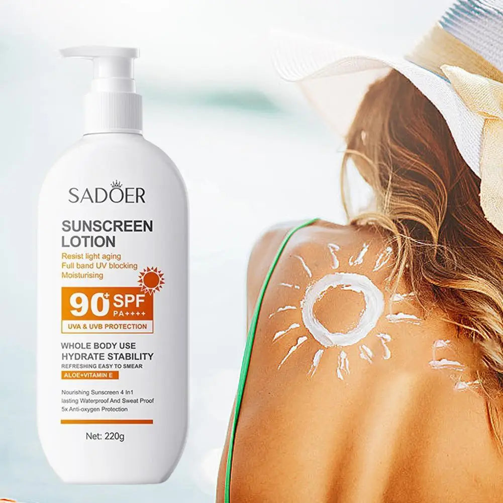 SPF90 PA+++ UVA/UVB Sonnenschutz für den ganzen Körper Anti-Aging Erfrischende Sonnencreme Aloe Vitamin E UV-Schutz Sonnenblocker