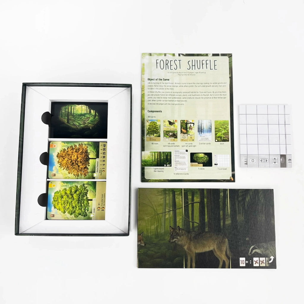 Forest Shuffle Kartenspiel – Cleveres Strategiespiel, Spaß für die ganze Familie, Kinder und Erwachsene – WALDRAND, ALPEN, Erweiterungsspiel