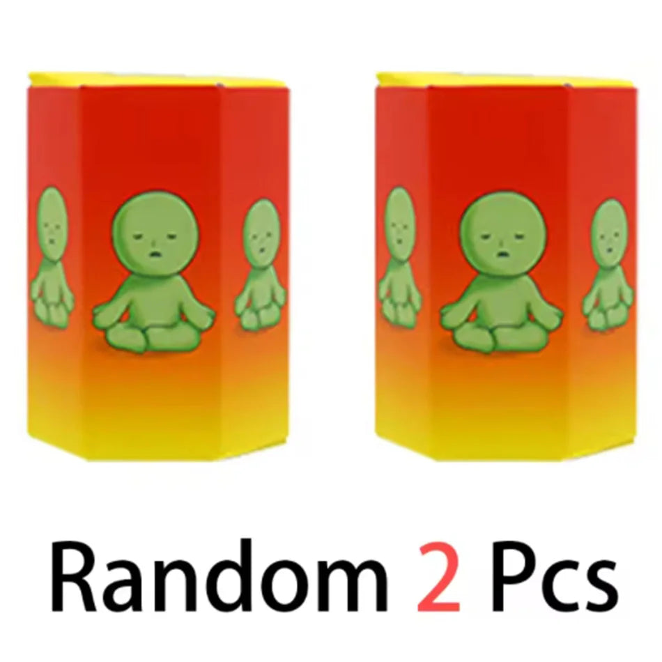 Surprise Gift blind box action figures Yoga Bedroom series multiple doll green noctilucent mysterious decoration model for toy
