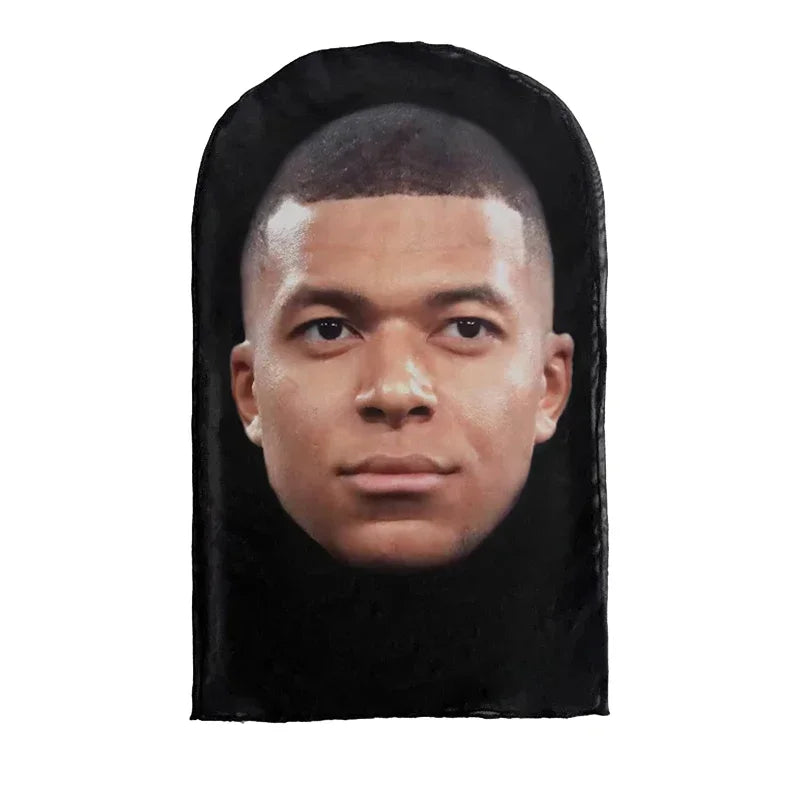 Neue 3D-gedruckte Kanye Maske Drake Elastisches Mesh Vollgesichtsmaske für Unisex Cosplay Kopfbedeckung Party Simulation Sturmhaube Mütze Kopfbedeckung