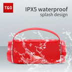 Bluetooth-Lautsprecher TG116c TWS Drahtlos Leistungsstarker Tragbarer Outdoor-Lautsprecher Wasserdichter Subwoofer 3D-Stereo-Sound Freisprechfunktion
