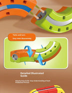 Magnetisches Bullet Train Set für Kinder mit elektrischer Lokomotive, DIY-Gleisbausteinen, pädagogischem MINT-Bauspielzeug, Geburtstagsgeschenk