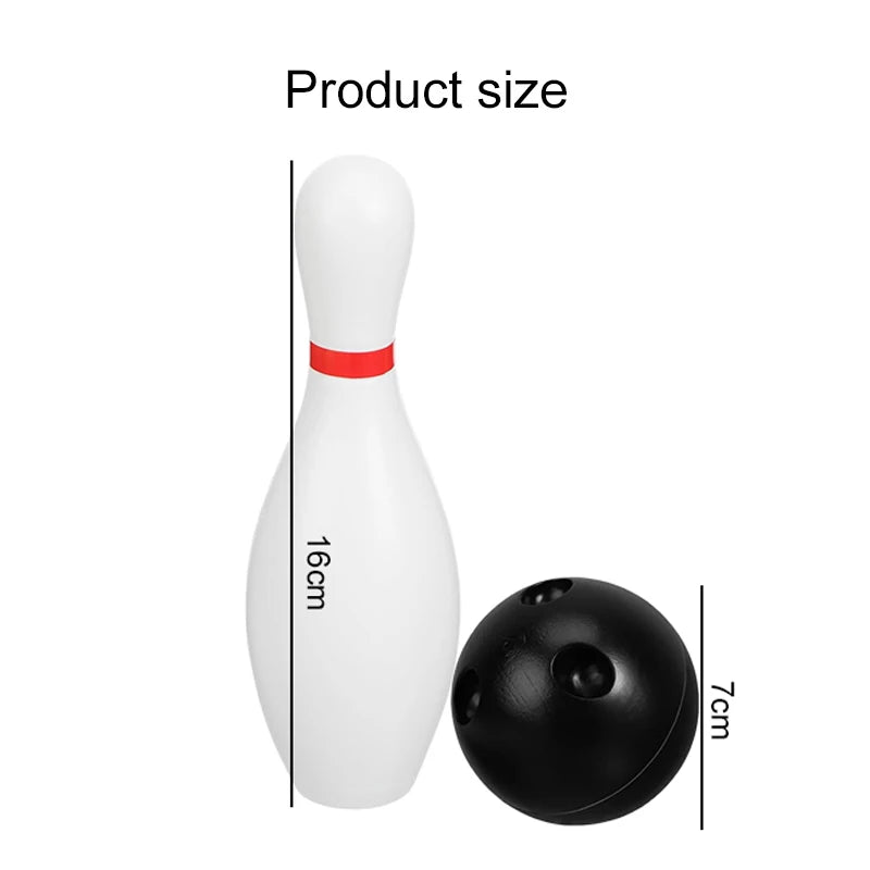 Kinder Bowling Set Familie Indoor Ball Partyspiel Sportspielzeug Bälle Pins Bowling Spielzeug Plastik Lustiges Bowling Set Kinderspiel TMZ