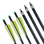 Carbon-Armbrustpfeil mit ersetzter Pfeilspitze, Bogenschießbolzen, Schießzubehör, Jagd, ID8.8, AD7.6, 20"