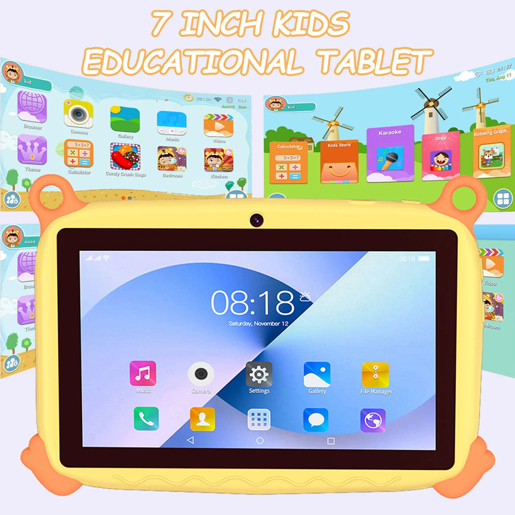 2026 Globale Version 7 Zoll 5G WiFi Kinder-Tablet Quad Core 4GB RAM 64GB ROM Dual Kameras Kindergeschenke Tablets Android 13.0
