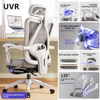 UVR Gaming Computer Stuhl Ergonomisches Design Möbel Feld Verstellbarer Drehstuhl Netz-Bürostuhl Heim- und Sportstuhl