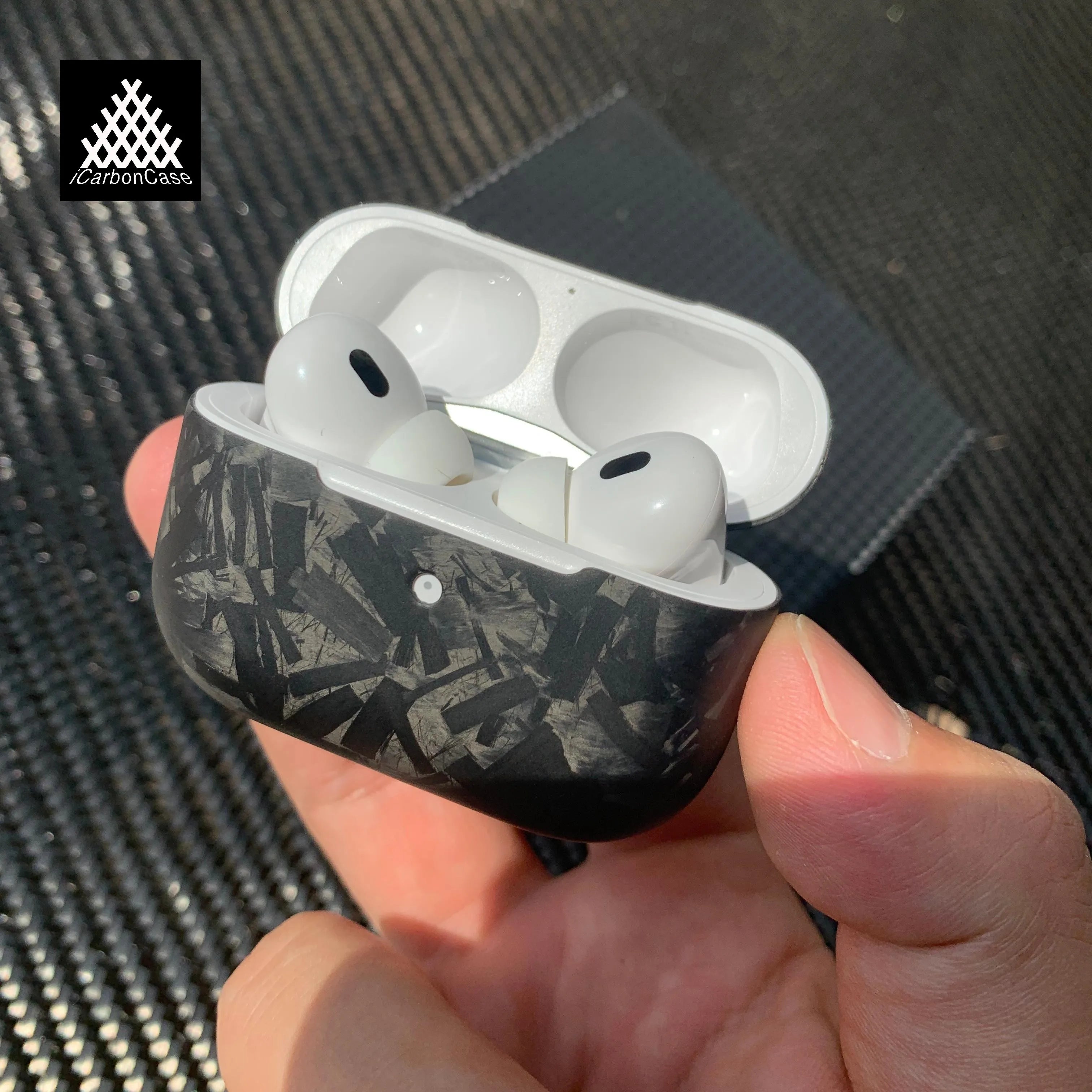 Matte Real Forged Carbon Fiber Case for Apple AirPods Pro 3 2 1 Airpods 3 4 Gen Light Protective Cover for Airpod Pro2 Earphone Hauptbild