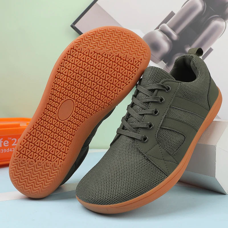 FANCYLEE Klassische Damen GAT Barfuß-Sneaker Retro Wildleder Minimalistische Walkingschuhe Weite Passform Zero Drop Freizeitschuhe Größe 36-41