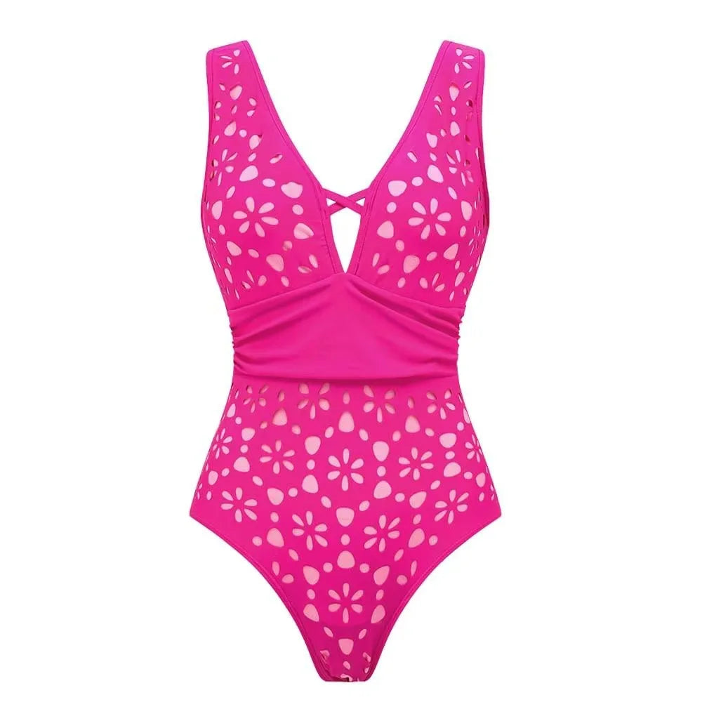 2tlg. bedruckter Badeanzug Damen Sexy Bademode Neuer Bikini mit langem Rock Damen Biquini Push Up Badeanzug Body Strandkleidung Strandtuch