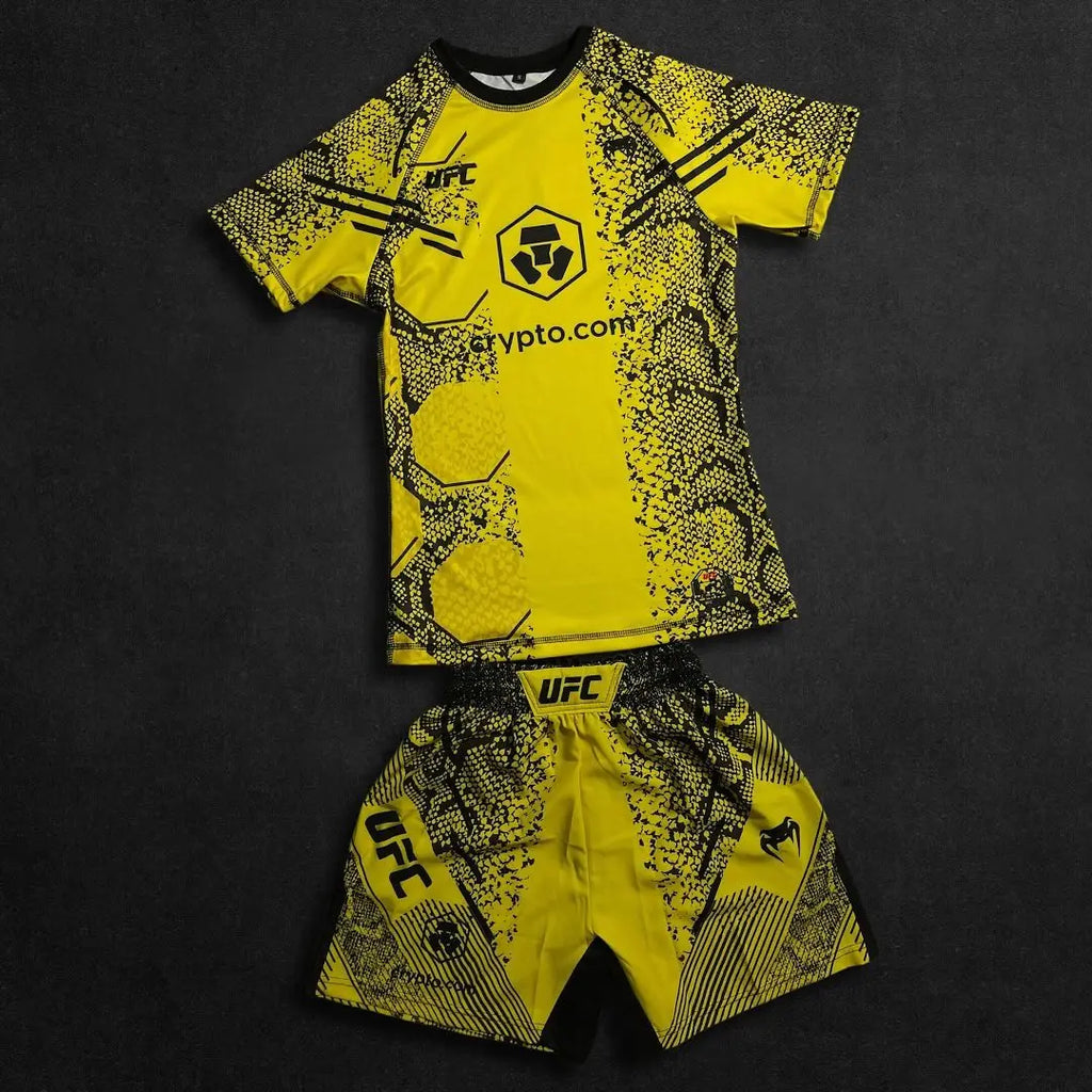 UFC Neuer achteckiger Käfig Kampf Nacht Herren und Kinder MMA Locker atmungsaktiv schnelltrocknend Boxen Training Sport Set