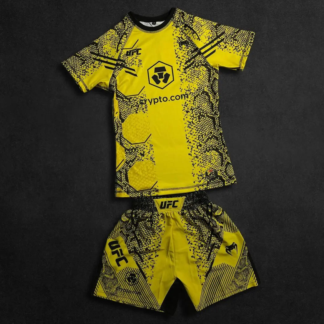 UFC Neuer achteckiger Käfig Kampf Nacht Herren und Kinder MMA Locker atmungsaktiv schnelltrocknend Boxen Training Sport Set