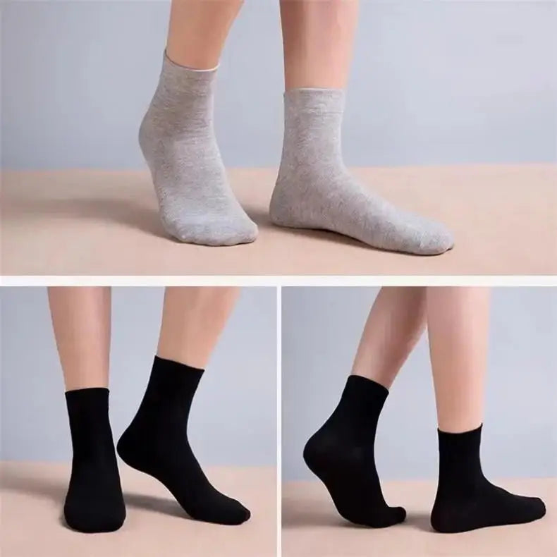 20 Stück/Los Herren Socken aus reiner Baumwolle Übergröße Einfarbig Freizeit Business Lange Socken Atmungsaktive Weiche Herrensocken EU39-48